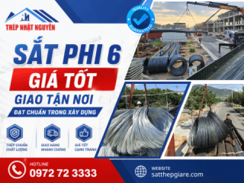Sắt phi 6 giá tốt, giao tận nơi đạt chuẩn trong xây dựng