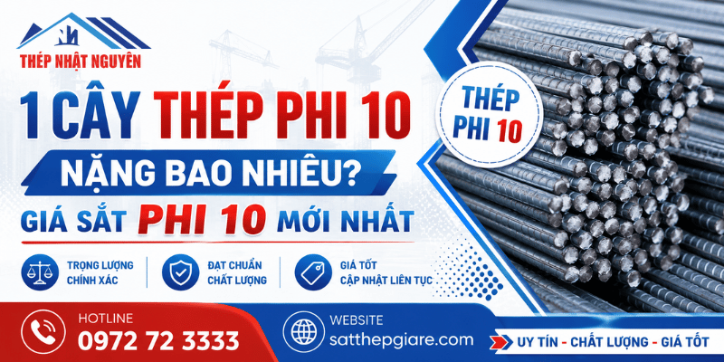 1 cây thép phi 10 chính hãng giá tốt