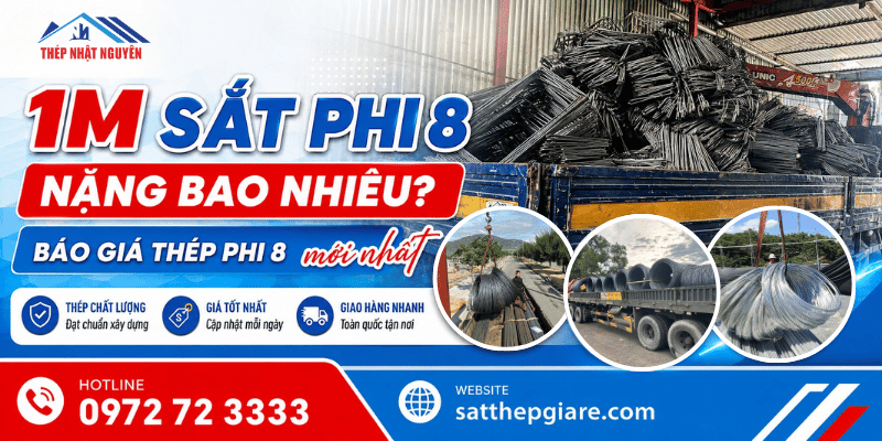 1m sắt phi 8 nặng bao nhiu chính hãng giá tốt