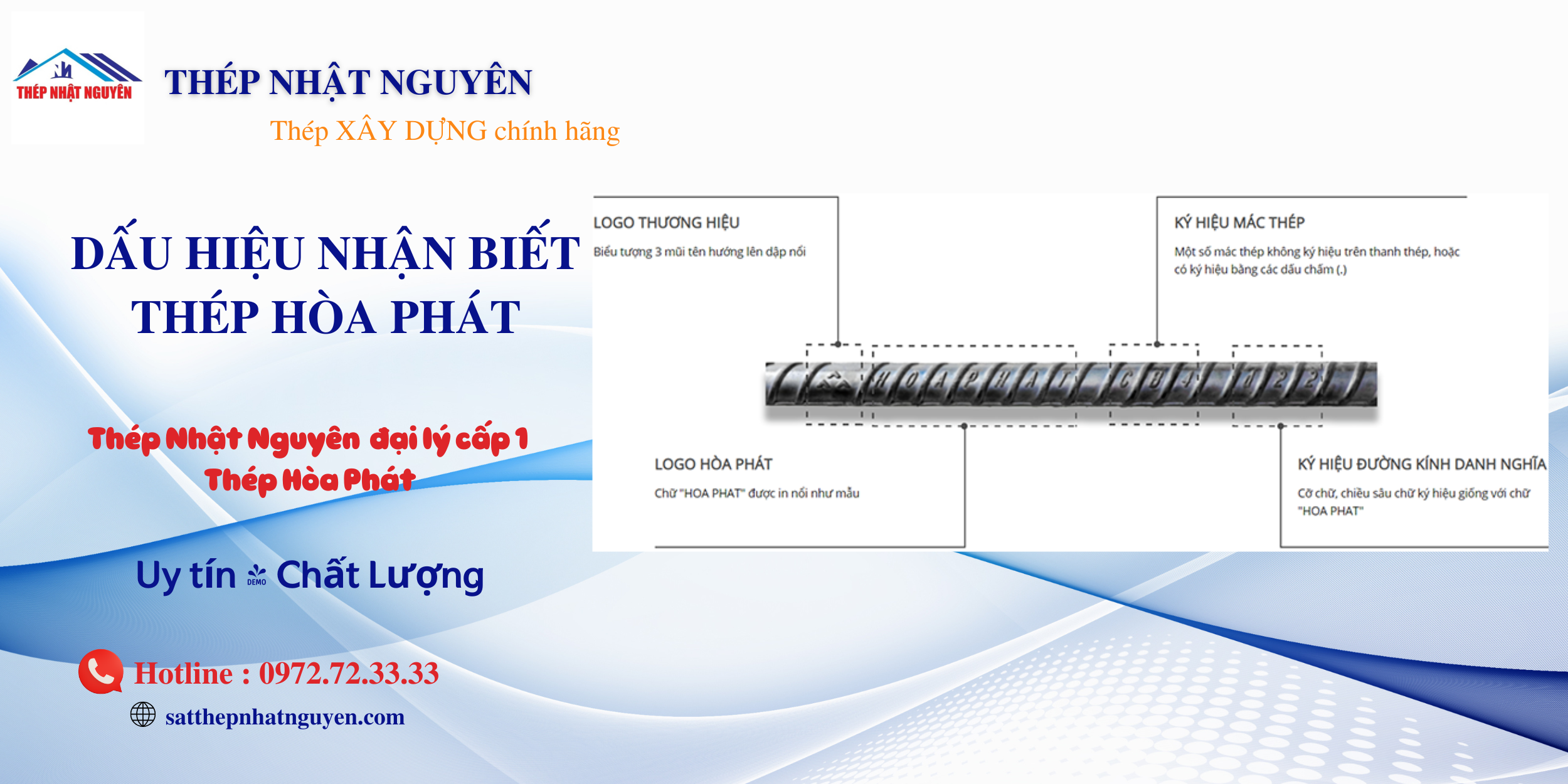Dấu hiệu nhận biết thép hòa phát