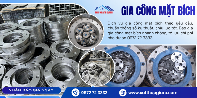 Gia công mặt bích theo yêu cầu