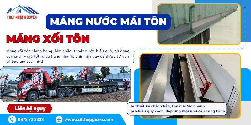 máng xối tôn - máng nước mái tôn