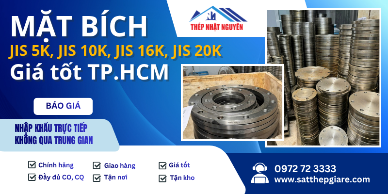 Mặt bích JIS 5K JIS 10K JIS 16K JIS 20K Chính hãng giá tốt