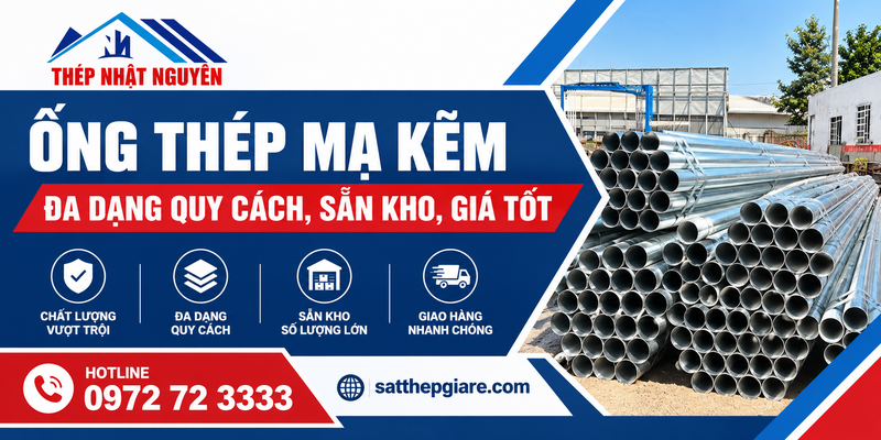 ống thép mạ kẽm sẵn kho số lượng lớn