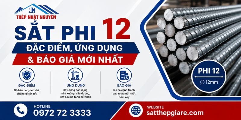 Sắt phi 12 chính hãng giá tốt