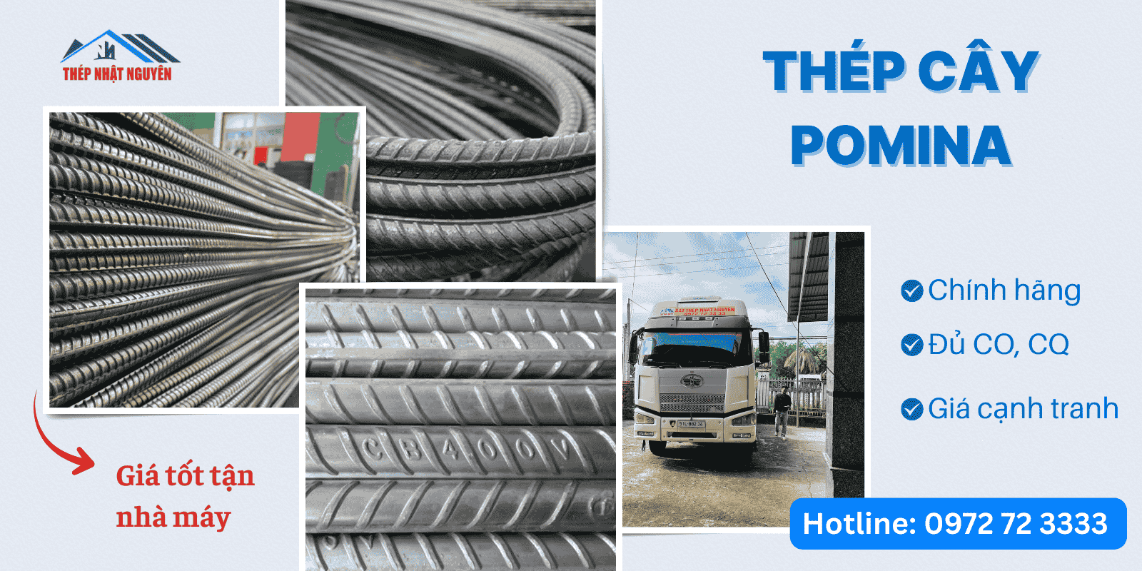 thép cây Pomina chính hãng giá tốt
