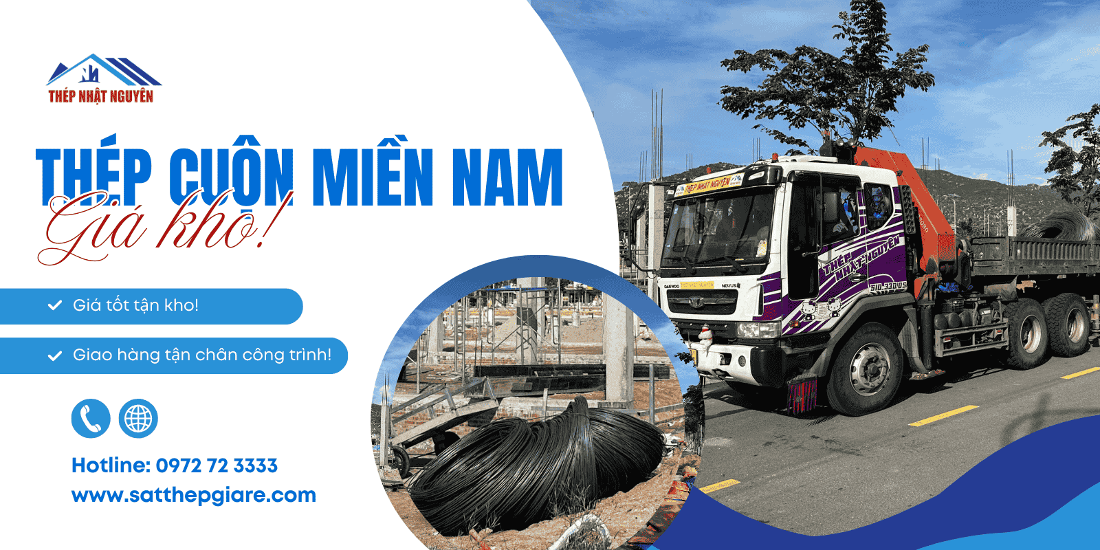 Thép cuộn Miền Nam chính hãng, giá tốt tận kho