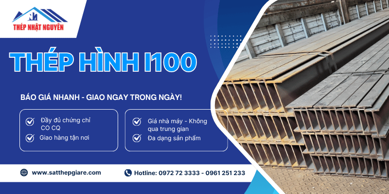 Thép hình I100 chính hãng giá tốt