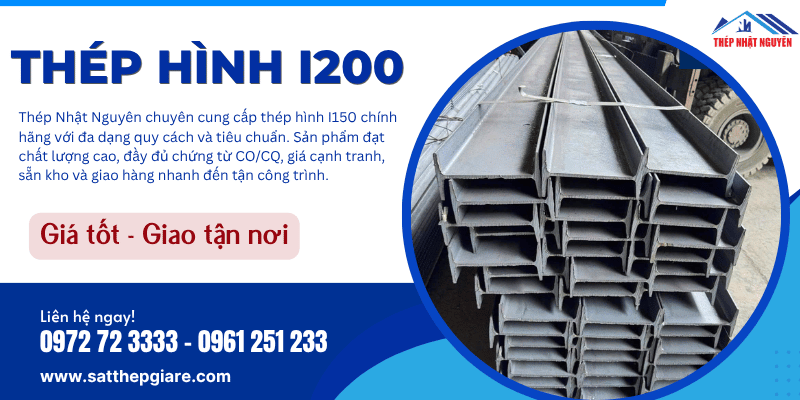 Thép hình I200 chính hãng giá tốt