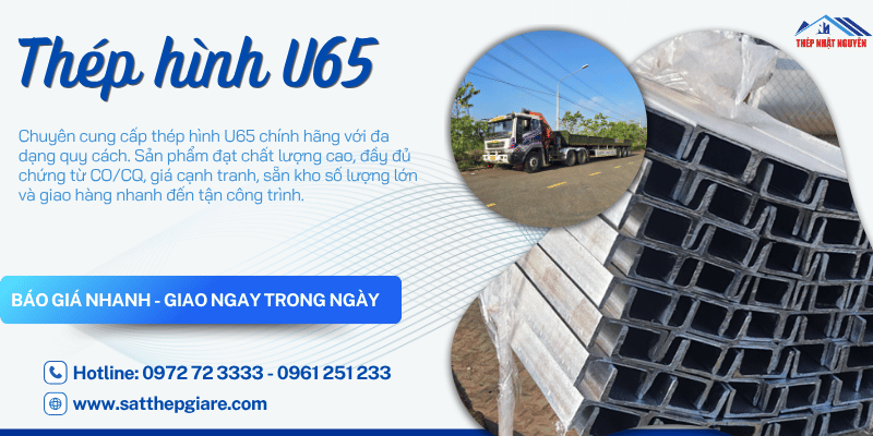 thép hình U65 chính hãng giá nhà máy
