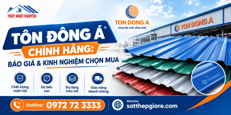 Tôn Đông Á chính hãng giá tốt
