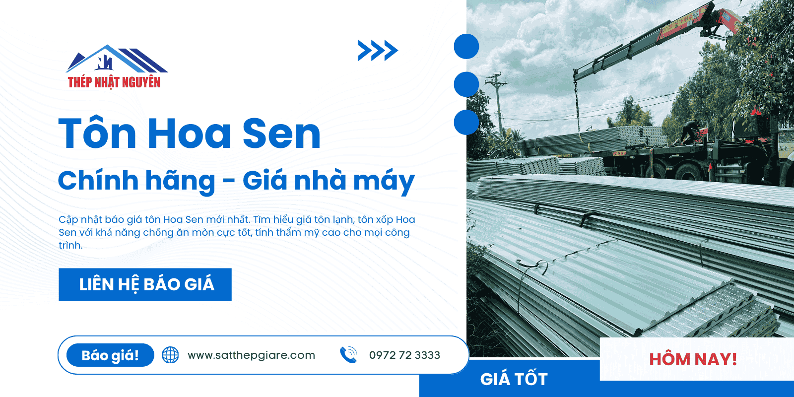 Tôn Hoa Sen chính hãng giá tốt tận kho