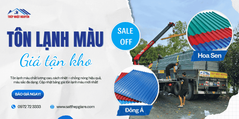 Tôn lạnh màu giá tốt