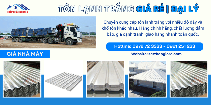 Tôn lạnh trắng giá rẻ