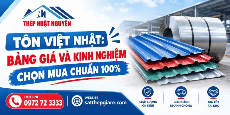 tôn việt nhật chính hãng giá tốt giao hàng tận nơi