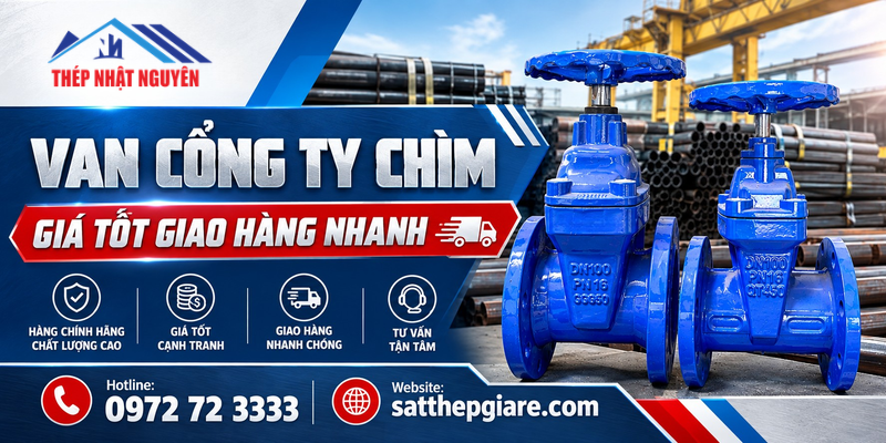 Van cổng ty chìm chính hãng giá tốt