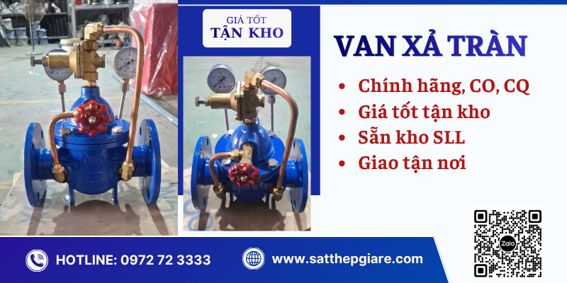 van xả tràn chính hãng giá tốt
